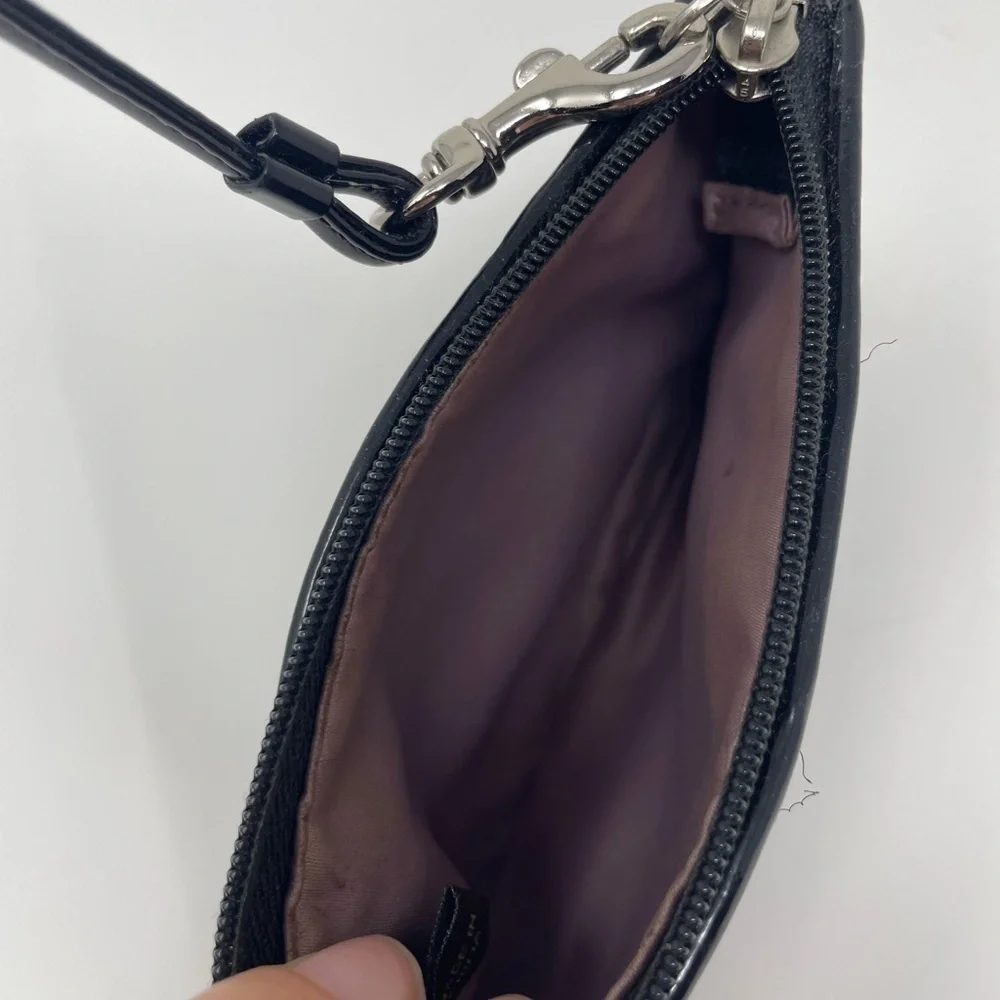 Coach Sparkling Black Sequin Wristlet